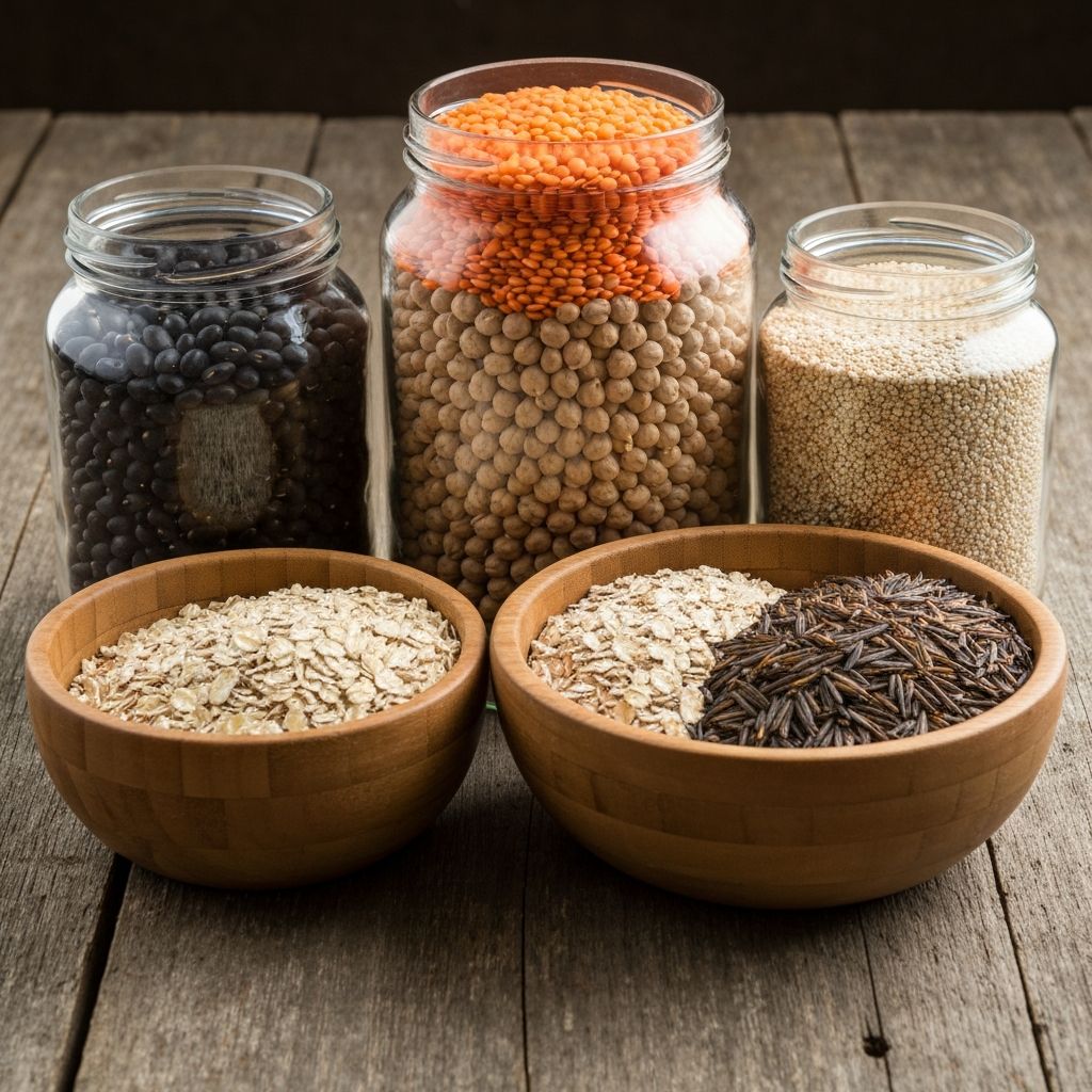 Produkty pełnoziarniste i strączkowe